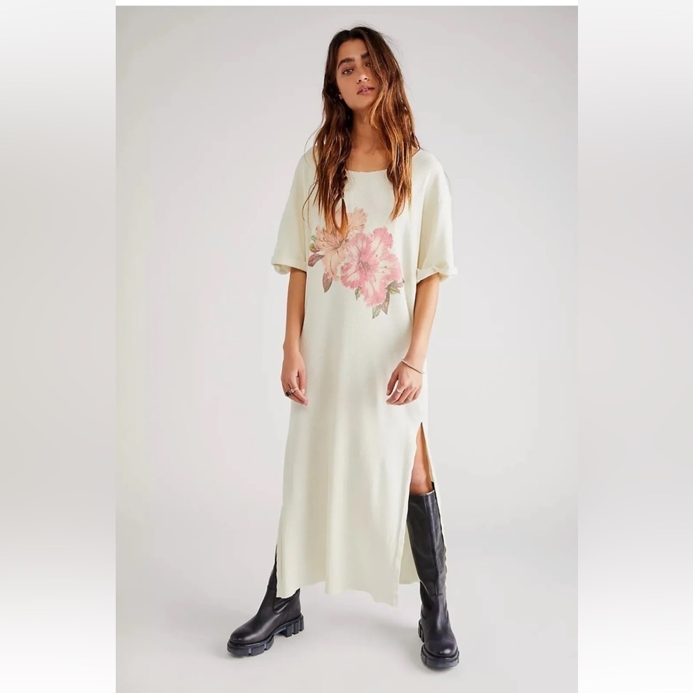 Free People X Vintage Souls Hibiscus Maxi Dress Size Medium NWT